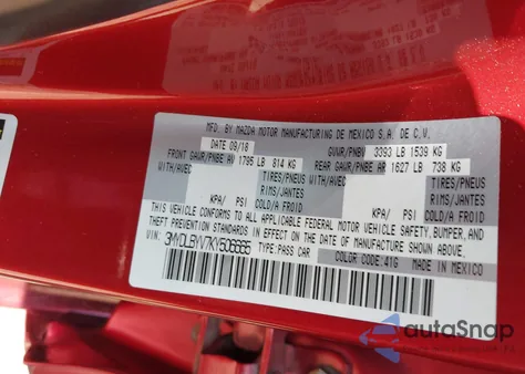 2019 Toyota Yaris Le from USA, damaged, VIN 3MYDLBYV7KY506665